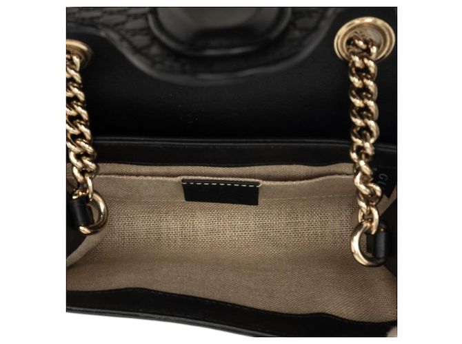 Borsa a tracolla Gucci Mini Microguccissima Emily Nera Nero - vista 4
