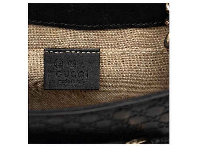 Borsa a tracolla Gucci Mini Microguccissima Emily Nera Nero - vista 5