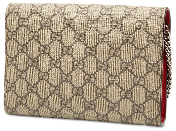Borsa a tracolla Gucci GG Supreme Dionysus Wallet on Chain Beige - vista 2