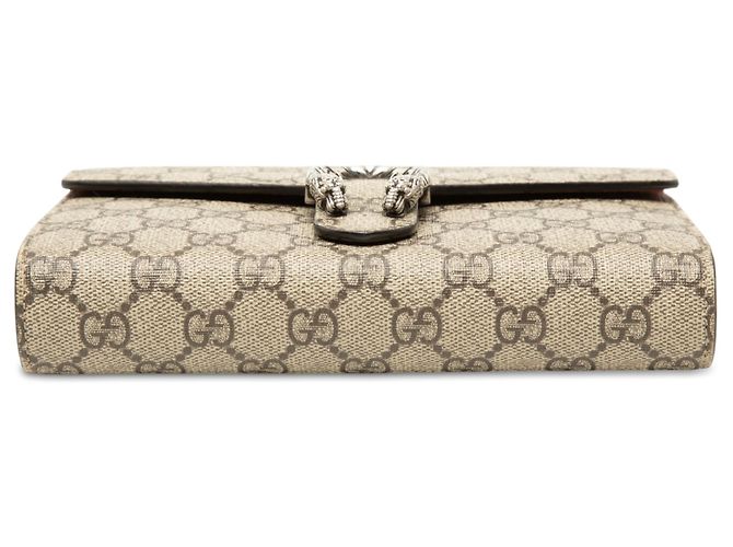 Borsa a tracolla Gucci GG Supreme Dionysus Wallet on Chain Beige - vista 3