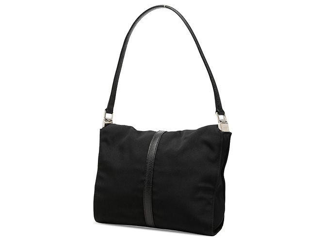 Borsa a tracolla Gucci Jackie in tela nera Nero - vista 2