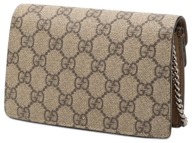 Beige Gucci Mini GG Supreme Dionysus Crossbody - view 2