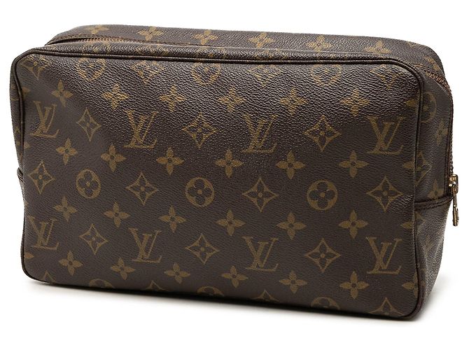Borsa a Clutch Louis Vuitton Monogram Trousse Toilette 28 Marrone - vista 2