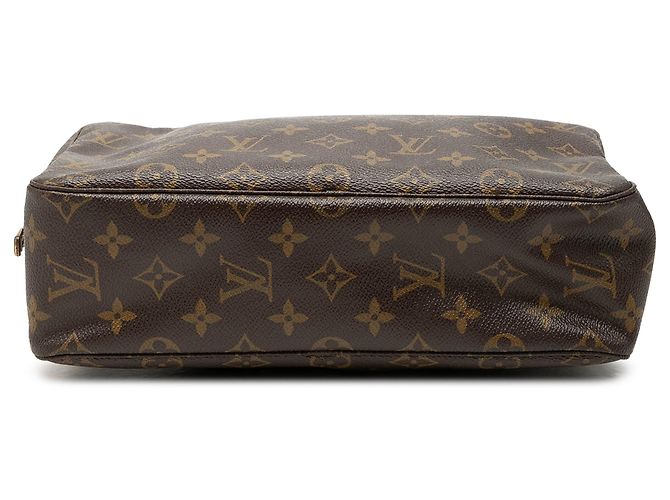 Borsa a Clutch Louis Vuitton Monogram Trousse Toilette 28 Marrone - vista 3