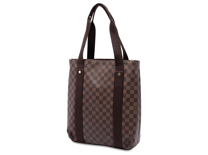 Borsa Tote Louis Vuitton Damier Ebene Cabas Beaubourg Marrone - vista 2