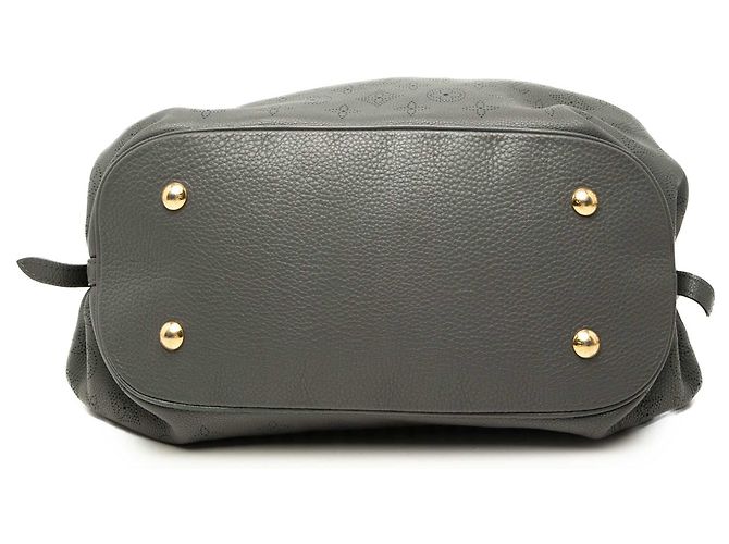 Louis Vuitton Monogram Mahina L Hobo-Tasche Grau - Ansicht 3