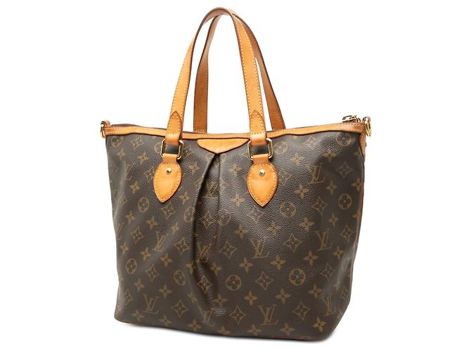 Borsa Satchel Louis Vuitton Monogram Palermo PM Marrone - vista 2