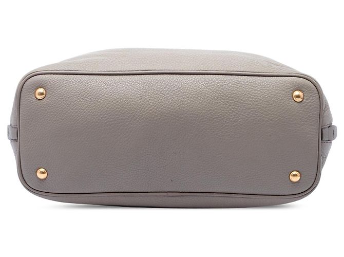 Sac Tote Prada Vitello Daino avec fermeture éclair latérale, Gris - vue 3