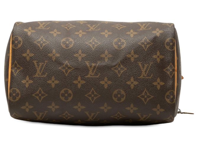 Brown Louis Vuitton Monogram Speedy 25 Boston Bag - view 3