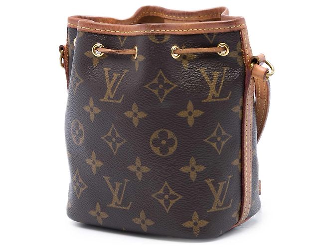Borsa a secchiello Louis Vuitton Monogram Nano Noe Marrone - vista 2