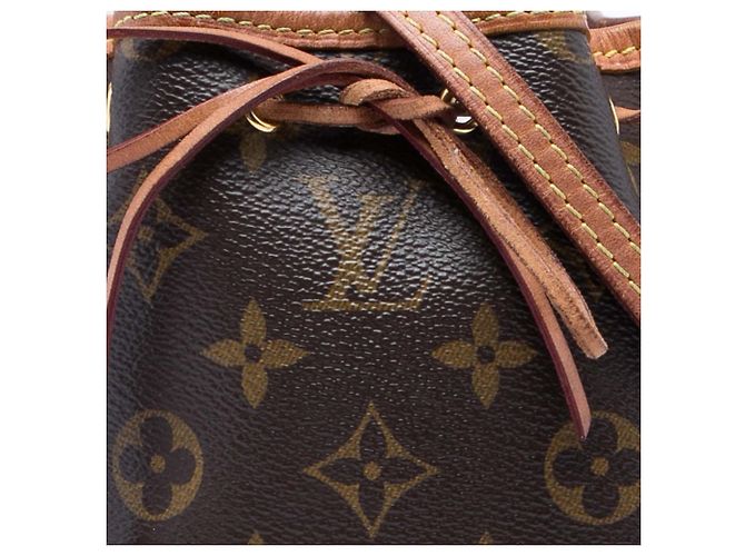 Borsa a secchiello Louis Vuitton Monogram Nano Noe Marrone - vista 5