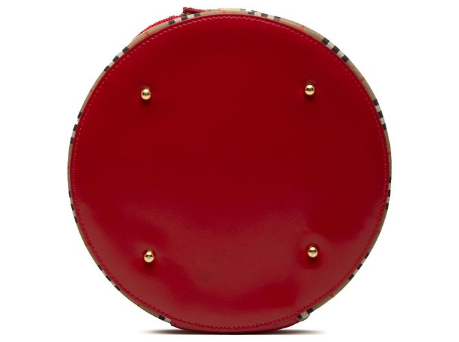 Necessaire Burberry Haymarket Check Canvas rosso - vista 3
