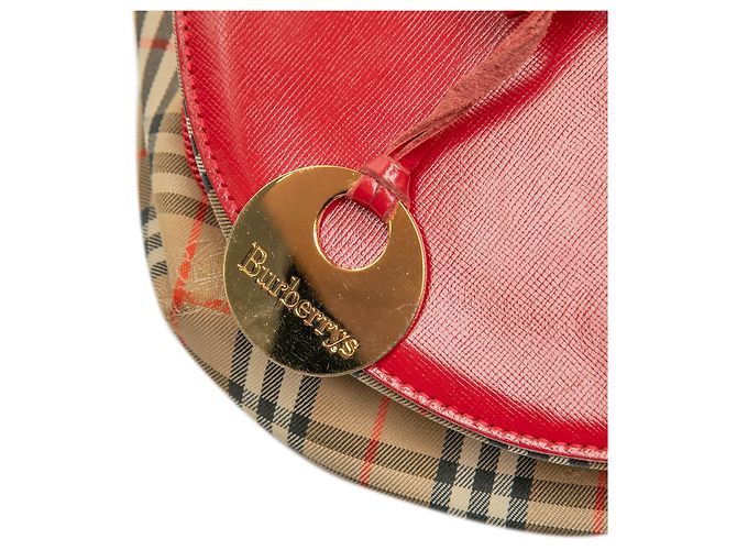 Necessaire Burberry Haymarket Check Canvas rosso - vista 5