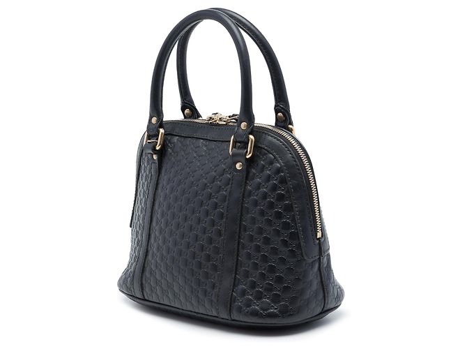 Bolso Dome Mini Microguccissima Gucci Negro - vista 2