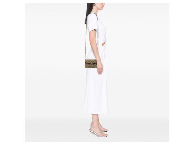 Borsa a tracolla Gucci Mini GG Supreme Dionysus Beige - vista 6