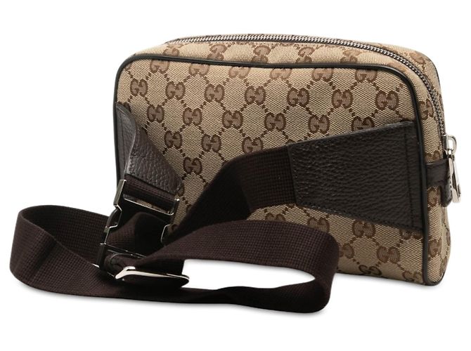 Borsello cintura Gucci GG Canvas Beige - vista 2