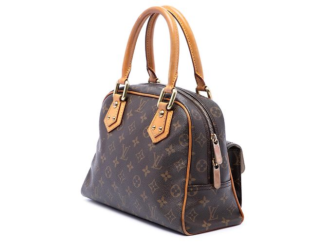 Sac à main Louis Vuitton Monogram Manhattan PM Marron - vue 2