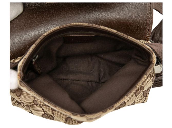 Borsa cintura Gucci GG Canvas Beige - vista 4
