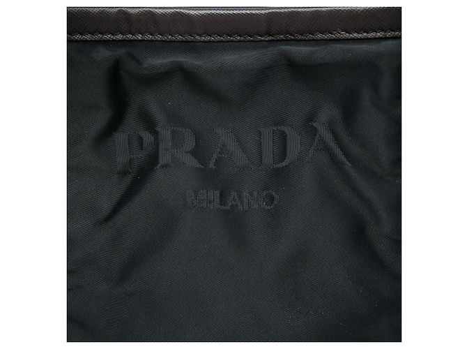 Tote Prada em Tessuto com acabamento em Saffiano preto - vista 5