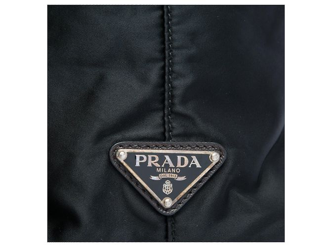Tote Prada em Tessuto com acabamento em Saffiano preto - vista 6