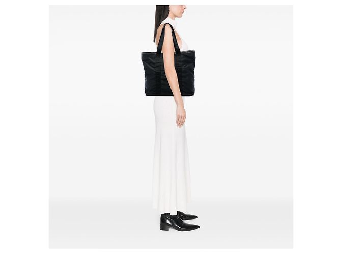 Tote Prada em Tessuto com acabamento em Saffiano preto - vista 7
