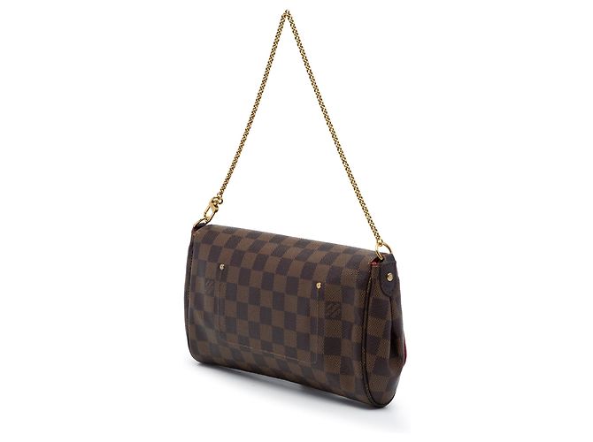 Borsa Louis Vuitton Damier Ebene Favorite MM Marrone - vista 2
