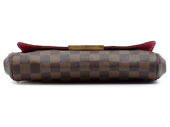 Borsa Louis Vuitton Damier Ebene Favorite MM Marrone - vista 3