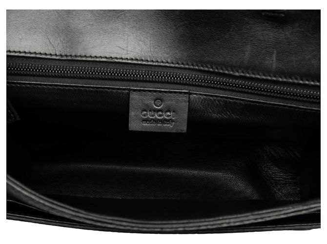 Borsa business Gucci Diamante in vitello nero - vista 4