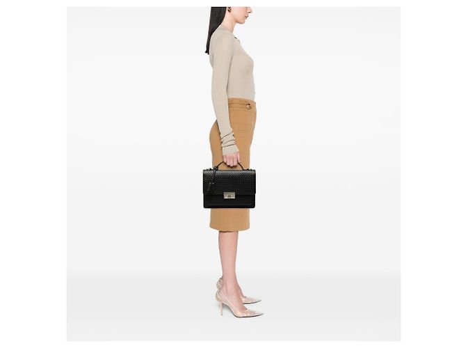 Borsa business Gucci Diamante in vitello nero - vista 7