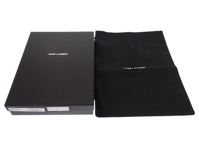 Autre Marque Borsa a pochette Puffy Pouch Large in pelle di agnello nera Saint Laurent Nero - vista 13