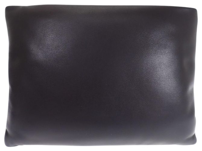Autre Marque Borsa a pochette Puffy Pouch Large in pelle di agnello nera Saint Laurent Nero - vista 2