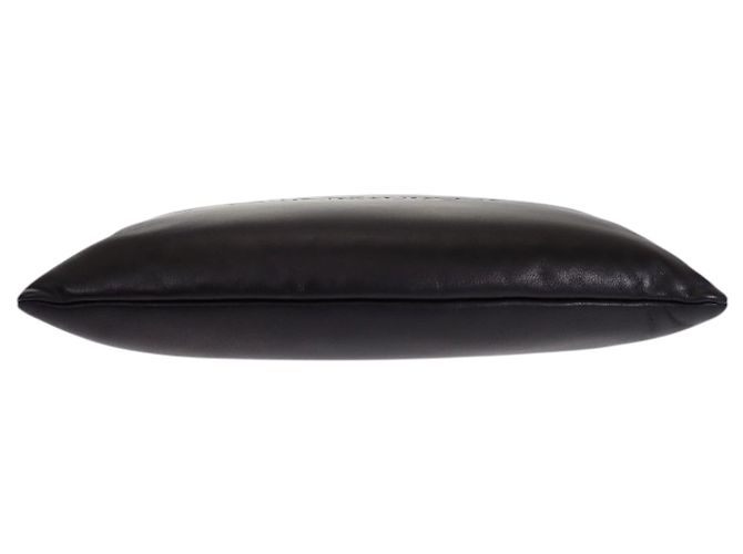 Autre Marque Borsa a pochette Puffy Pouch Large in pelle di agnello nera Saint Laurent Nero - vista 3