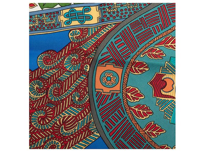 Hermès Art des Steppes Seidentuch Blau 90 Scarves - Ansicht 4