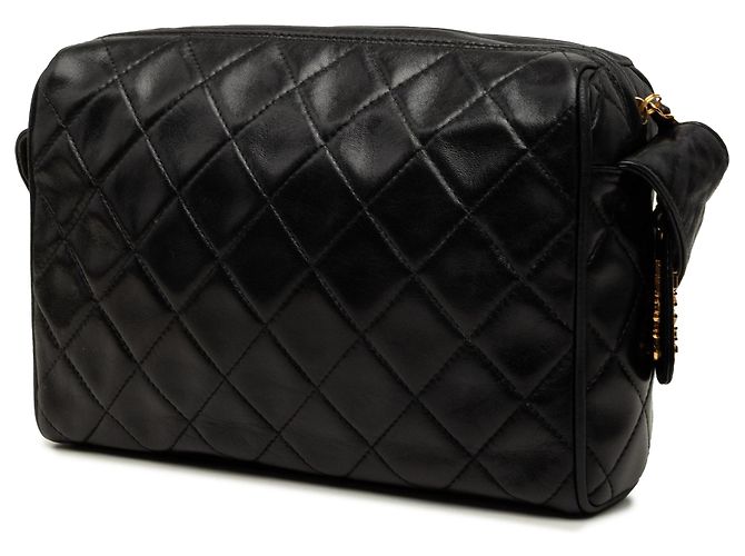 Black Chanel CC gesteppte Lammleder Camera Bag Schwarz - Ansicht 2