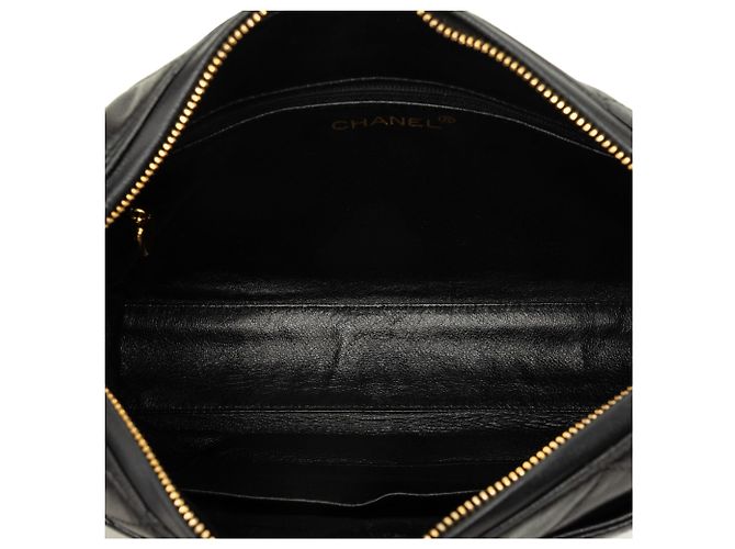 Black Chanel CC gesteppte Lammleder Camera Bag Schwarz - Ansicht 4