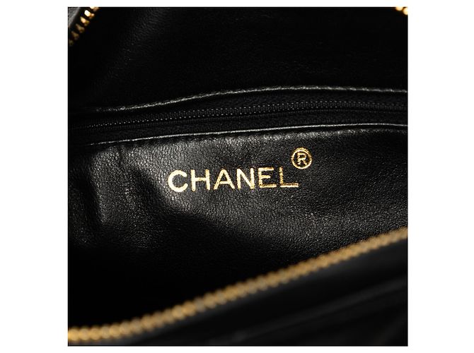 Black Chanel CC gesteppte Lammleder Camera Bag Schwarz - Ansicht 5
