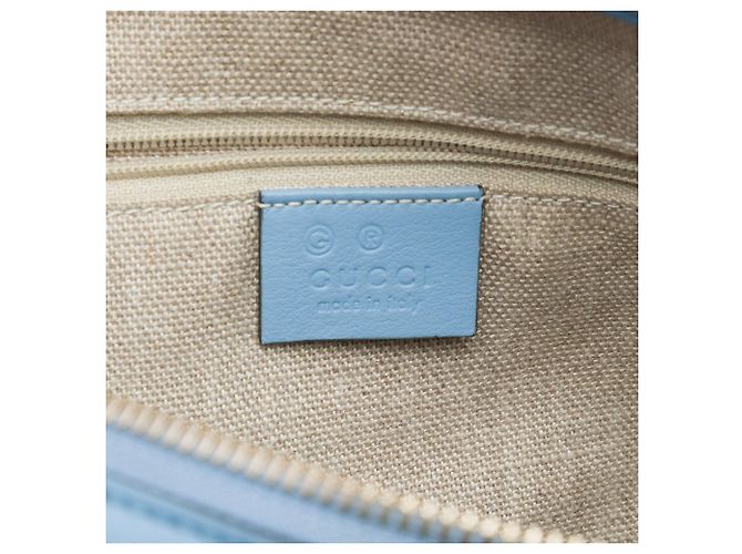 Blue Gucci Small Microguccissima Joy Satchel Handtasche Blau - Ansicht 5