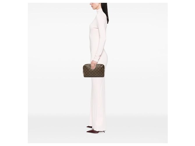 Borsa a pochette Louis Vuitton Monogram Trousse Toilette 28 Marrone - vista 6