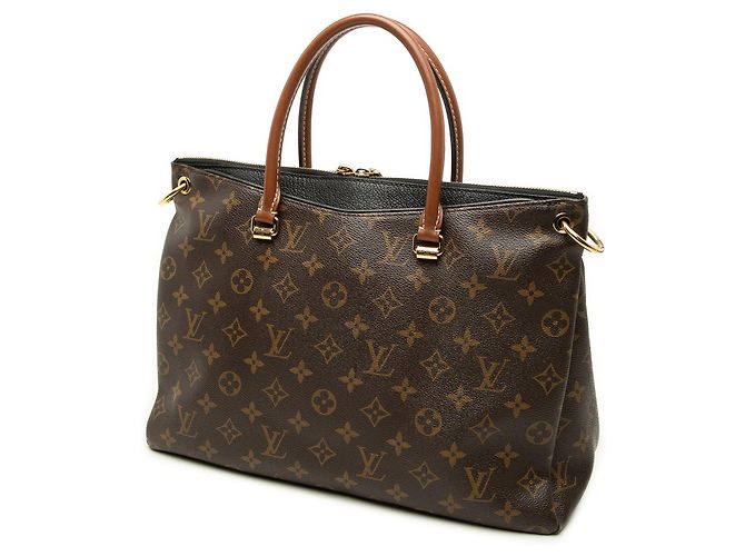 Borsa Satchel Louis Vuitton Monogram Pallas MM Marrone - Ansicht 2