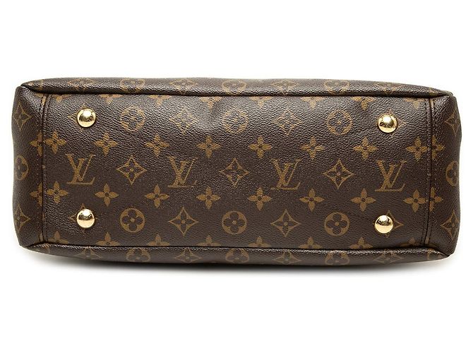 Borsa Satchel Louis Vuitton Monogram Pallas MM Marrone - Ansicht 3