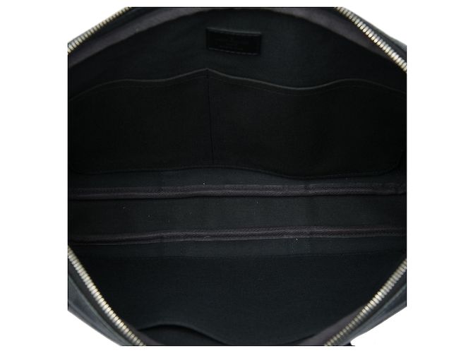 Borsa da Lavoro Louis Vuitton Damier Graphite Porte Documents Voyage PM Nera Nero - vista 4