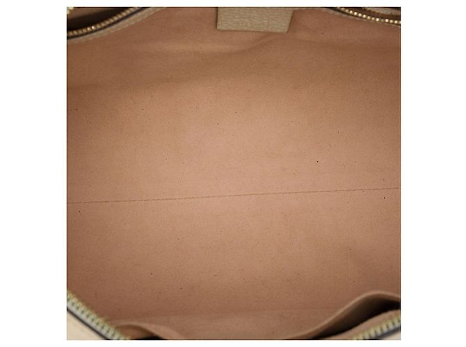 Mala de mão Gucci Medium Ophidia em couro de bezerro branco com detalhe Web - vista 4