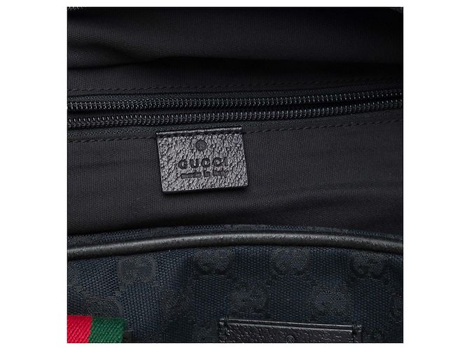 Borsa da viaggio Gucci GG Canvas Web nera Nero - vista 5