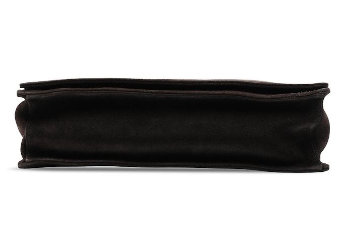 Bamboo Bolso Gucci de gamuza marrón con asa de bambú Castaño - vista 3