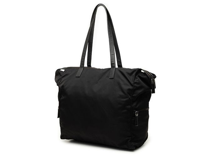 Borsa Tote Prada Tessuto Nera Nero - vista 2