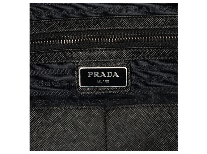 Borsa Tote Prada Tessuto Nera Nero - vista 5