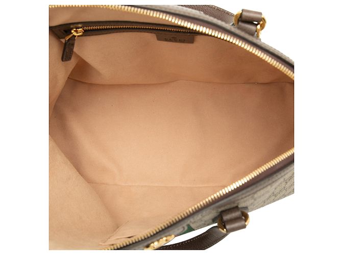 Borsa Satchel Gucci Ophidia Web Medium GG Supreme Beige - vista 4