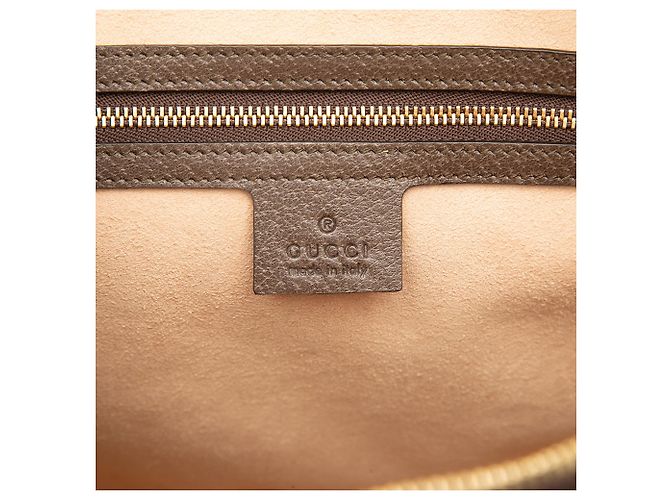 Borsa Satchel Gucci Ophidia Web Medium GG Supreme Beige - vista 5