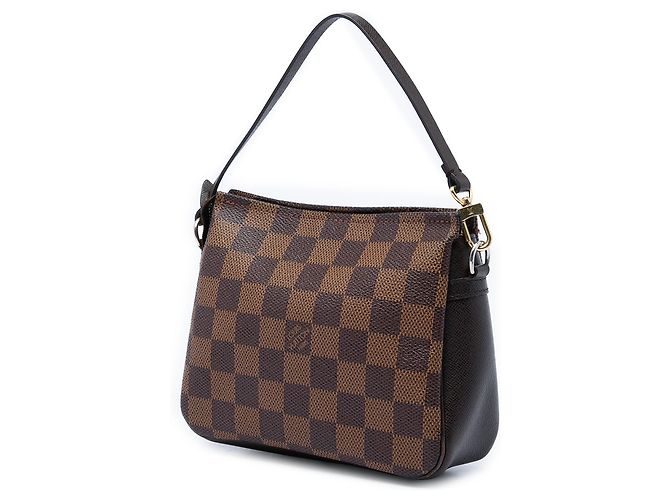 Borsa a mano Louis Vuitton Damier Ebene Trousse Pochette Marrone - vista 2