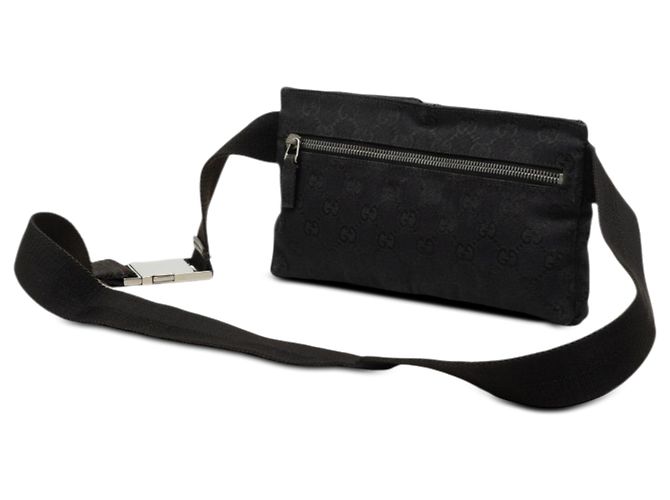 Borsetta cintura Gucci GG Canvas con doppia tasca nera Nero - vista 2